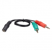 ������� ����� ��� ��������� 3.5 4-pin jack -> 2 x 3.5 plug, 0.2 �, ������ Telecom (TAV4365-0.2M)