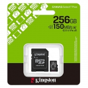   Micro SDXC 256Gb Kingston Canvas Select Plus U1 V10 A1 +  SD (SDCS3/256GB)