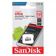 ����� ������ Micro SDXC 256Gb SanDisk Ultra U1 100 ��/c ��� �������� (SDSQUNR-256G-GN3MN)