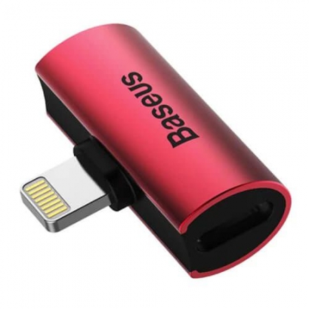  Lightning (m) - 2x Lightning (f), audio+charging, , Baseus L46