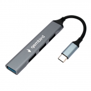 HUB 4-port Gembird UHB-C202 USB3.0, 3xUSB2.0, OTG,  10  Type C, 