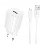   Borofone BA101A, 2.1 USB +  Lightning, 