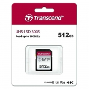   SDXC 512Gb Transcend 300S U3 V30 (TS512GSDC300S)