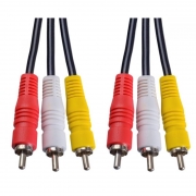������ �����/����� 3 RCA plug - 3 RCA plug, 2 �, Perfeo (R3101)