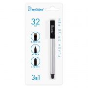32Gb Smartbuy Gel Pen Silver, --,  ,  (SB032GB2SRTL)