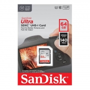   SDXC 64Gb SanDisk Ultra Class 10, UHS-I U1, R140 / (SDSDUNB-064G-GN6IN)