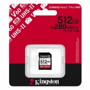 ����� ������ SDXC 512Gb Kingston Canvas React Plus UHS-II U3 V60, 280/150 ��/c (SDR2V6/512GB)