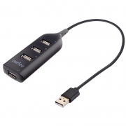 HUB 4-port Perfeo PF-H049, USB 2.0, ������ (PF_D0805)