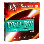  DVD+RW VS 4,7 Gb 4x  , 5  (VSDVDPRWK501)