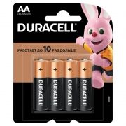 Батарейка AA Duracell LR6-4BL, 4 шт, блистер (MN1500)