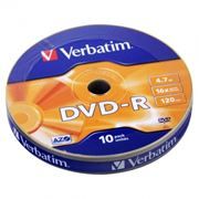 ���� DVD-R Verbatim  4,7 Gb 16x, Shrink, 10�� (43729)