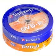 ���� DVD-R Verbatim  4,7 Gb 16x, Shrink, 25�� (43730)