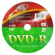 Диск DVD+R VS 4,7 Gb 16x, Shrink 10шт (VSDVDPRS1001)