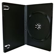 BOX 1 DVD Slim 9mm, черный, глянцевая пленка (коробочка на 1 DVD)