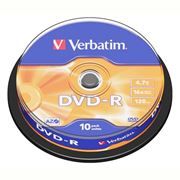  DVD-R Verbatim  4,7 Gb 16x, Cake Box, 10 (43523)