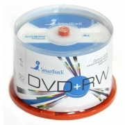 Диск DVD+RW Smarttrack 4,7 Gb 4x, Cake Box, 50шт (ST000287)