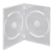 BOX 2 DVD Slim 7mm, прозрачный, глянцевая пленка (коробочка на 2 DVD)