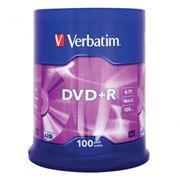  DVD+R Verbatim 4,7 Gb 16x, Cake Box, 100 (43551)